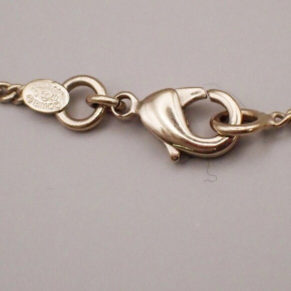 CHANEL CC Watch Motif Imitation Pearl Chain Pendant Necklace 07C Gold - Picture 9 of 10